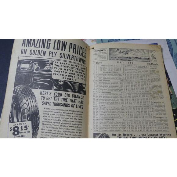 Vtg 1930's-40's Almanacs Watkins Clabber Girl Bell Systems Advertisements Ad Lot - Picture 7 of 11